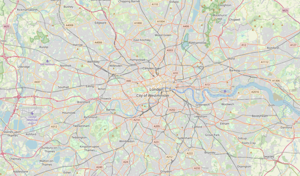 map of London